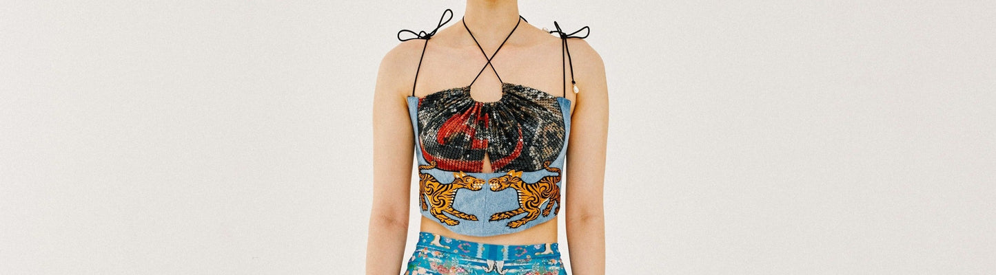 BENGAL DENIM BRALETTE