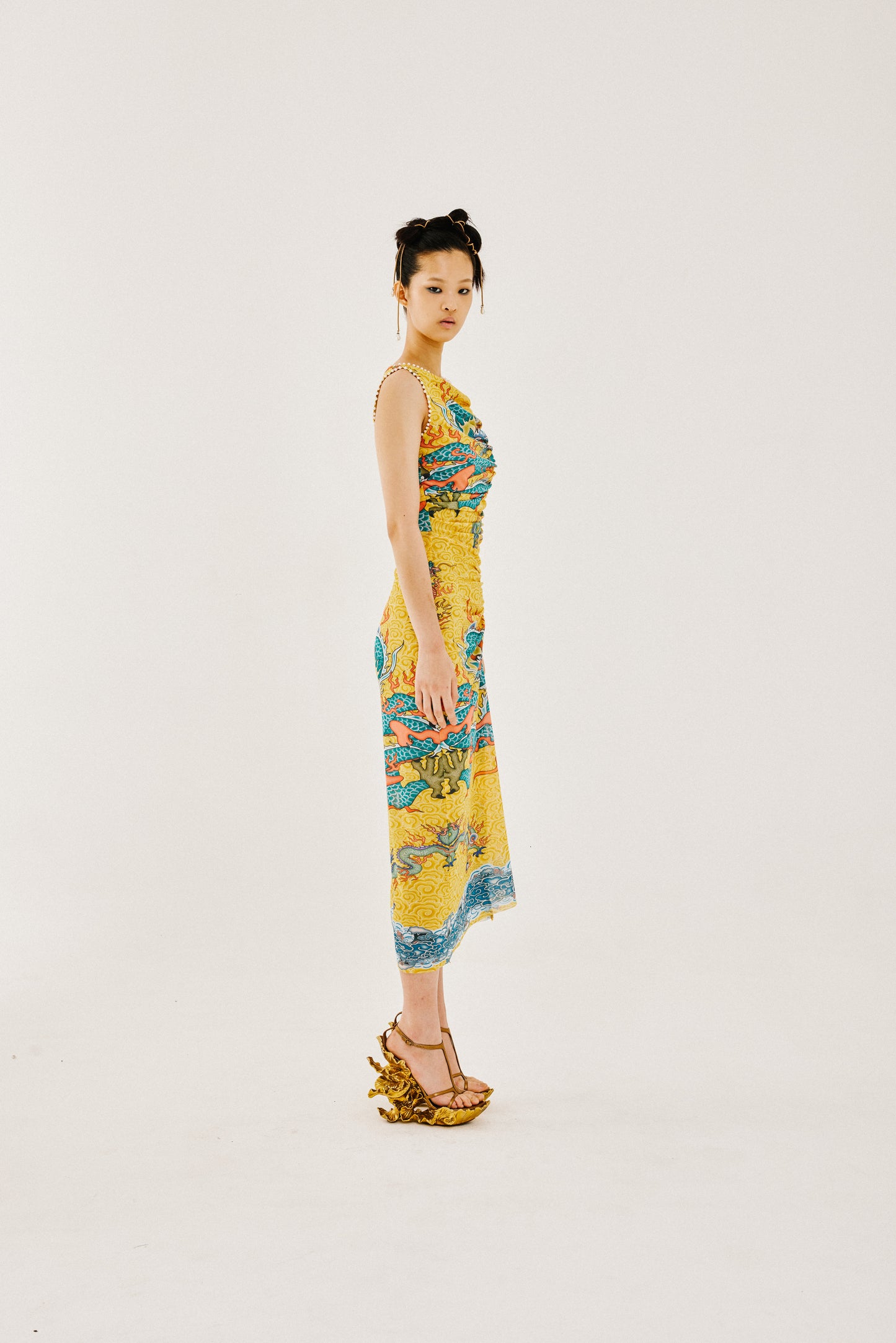 XI'AN MESH LONGDRESS