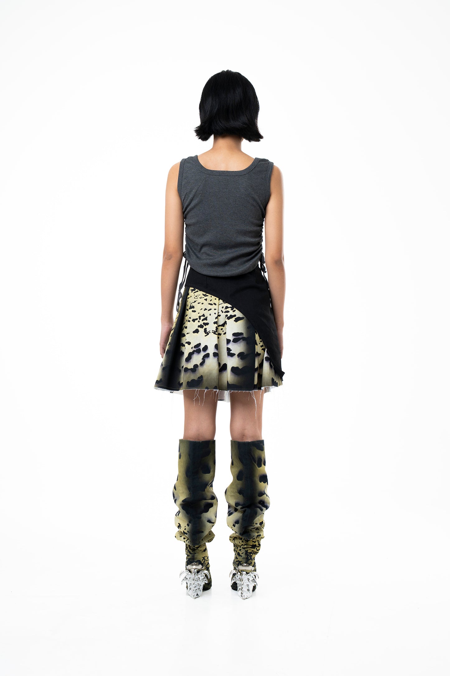 'Alien Skin' Studded Skirt