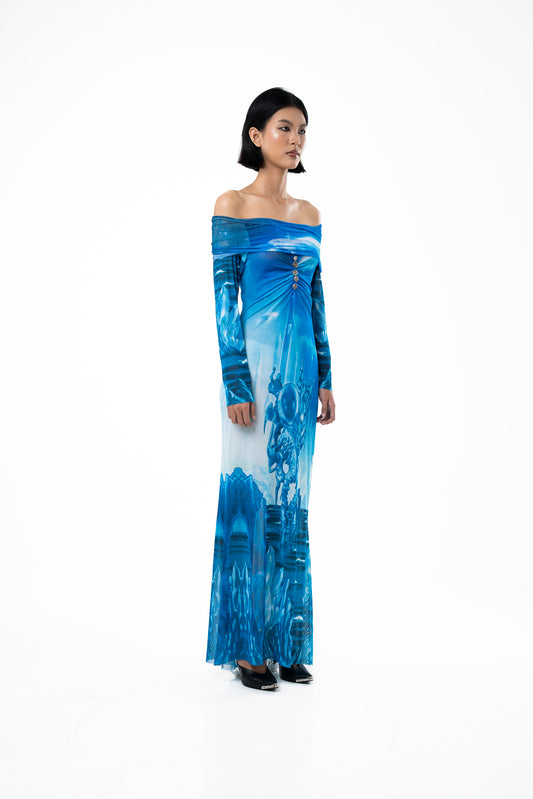 'Neptune' Long Dress