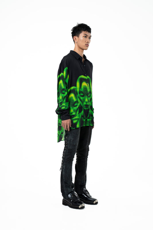 'Matrix' Long Shirt